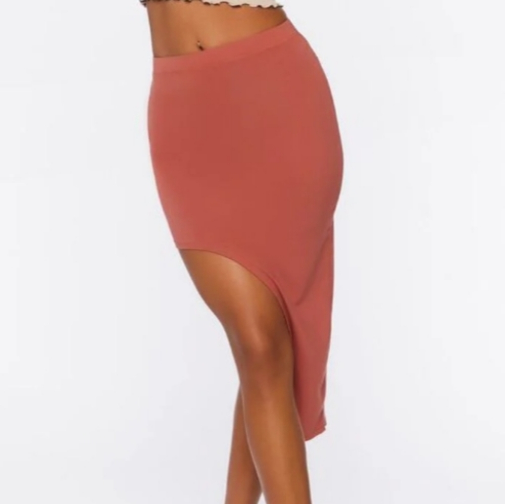 Cute Cream Colored Top and Rose Colored Skirt